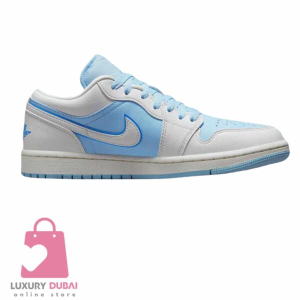 Experience luxury and style with the Air Jordan 1 Low OG sneakers. Get your hands on the sought-after Air Jordan 1 Low Reverse Ice Blue exclusively at Luxuary Dubai