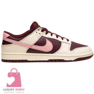 Elevate your style with the Nike Dunk Low in pink and burgundy, a perfect blend of elegance and sophistication. Get the exclusive Valentines Day edition now