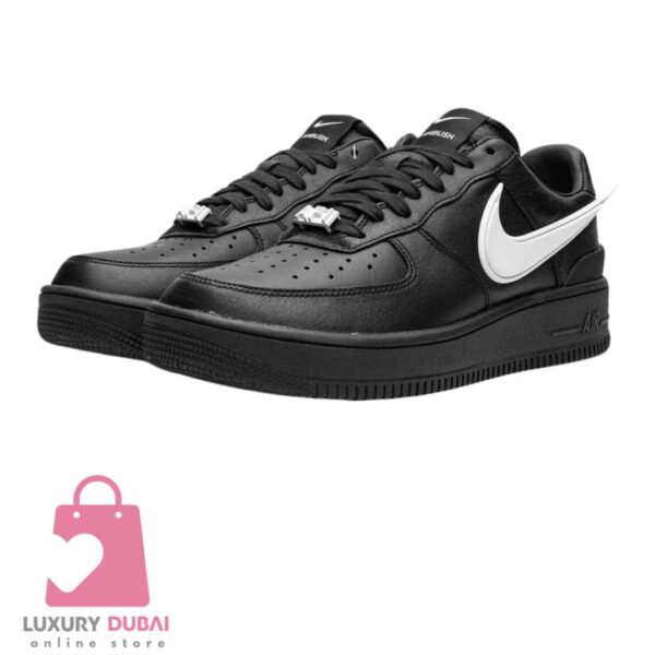 Step up your style with the Nike Air Force 1 Low in black and white. Shop this luxurious pair exclusively at Luxuary Dubai