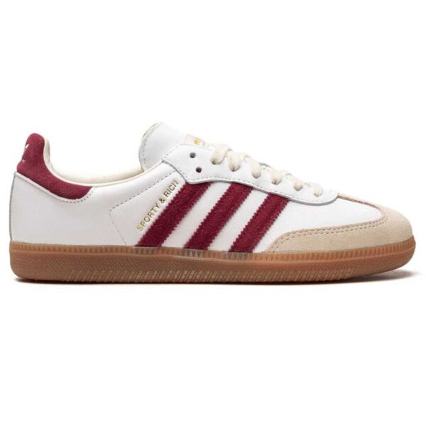 adidas samba sporty & rich white bold gold