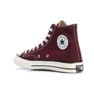 Elevate your style with the new Converse Chuck 70 Hi Maroon sneakers - a luxurious addition to your wardrobe