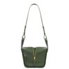 Elevate your style with the exquisite Luxury Loewe Compact Hammock Green Bag featuring a front zipper and two convenient handles