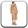 Loewe Anagram Hood Belted Wool Coat _ loewe coat _ loewe ladies coat _ long coat for ladies