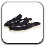 Loro Piana Charms Walk Loafers _ Loro Piana Charms Babouche Loafers Black _ lora piana uae _ lora piana slides _ lora piana women loafers