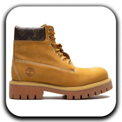 New Lv x Timberland leather ankle boots