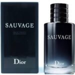 Dior SAUVAGE EAU DE TOILETTE Perfume | Dior Sauvage Eau de Toilette bottle on a sleek black background | Close-up of Dior Sauvage Eau de Toilette’s iconic bottle design | Dior Sauvage Eau de Toilette being sprayed, showcasing its freshness | Dior Sauvage Abu Dhabi