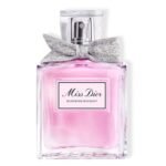 Miss Dior Blooming Bouquet Eau de Toilette | Miss Dior Blooming Bouquet Eau de Toilette bottle with iconic bow, showcasing a fresh floral fragrance for women in UAE | Close-up of Miss Dior Blooming Bouquet bottle featuring the intricately woven multicolored bow by Maison Faure