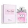 Visual representation of Miss Dior Blooming Bouquet fragrance notes: bergamot, rose, peony, and white musks | Travel-friendly Miss Dior Blooming Bouquet roller-pearl bottle for on-the-go fragrance application in UAE | Miss Dior Blooming Bouquet Eau de Toilette gift set, perfect for gifting in Dubai and Abu Dhabi | Elegant woman applying Miss Dior Blooming Bouquet Eau de Toilette, showcasing its fresh floral scent