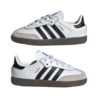 Classic Kids Sneakers UAE | Adidas Samba OG Leather Shoes for Kids | Classic Black and White Sneakers