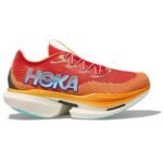 Hoka Shoe One Cielo X1 Cerise Solar Flare | HOKA ONE ONE CIELO X1 UAE | Carbon Fiber Running Shoes Dubai | Lightweight Racing Shoes UAE | Best Marathon Shoes UAE | PEBA Foam Running Shoes