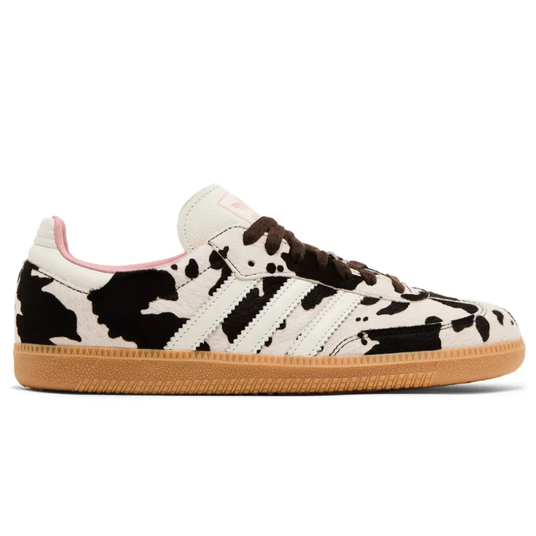 Adidas Samba OG 'Cow Print' 1 Adidas Samba OG Cow Print heel view