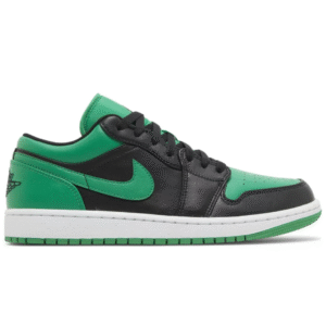 Air Jordan 1 Low Black Lucky Green Side Profile UAE