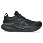 Asics Gel Nimbus 27 Black Graphite Grey heel view