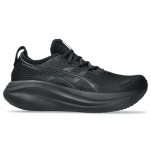 Asics Gel Nimbus 27 Black Graphite Grey heel view