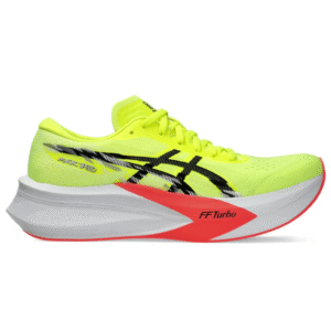 Asics Magic Speed 4 "Safety Yellow / Black" outsole detail