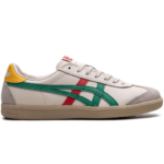 Heel view of Asics Onitsuka Tiger Tokuten "White/Beige/Red/Green"