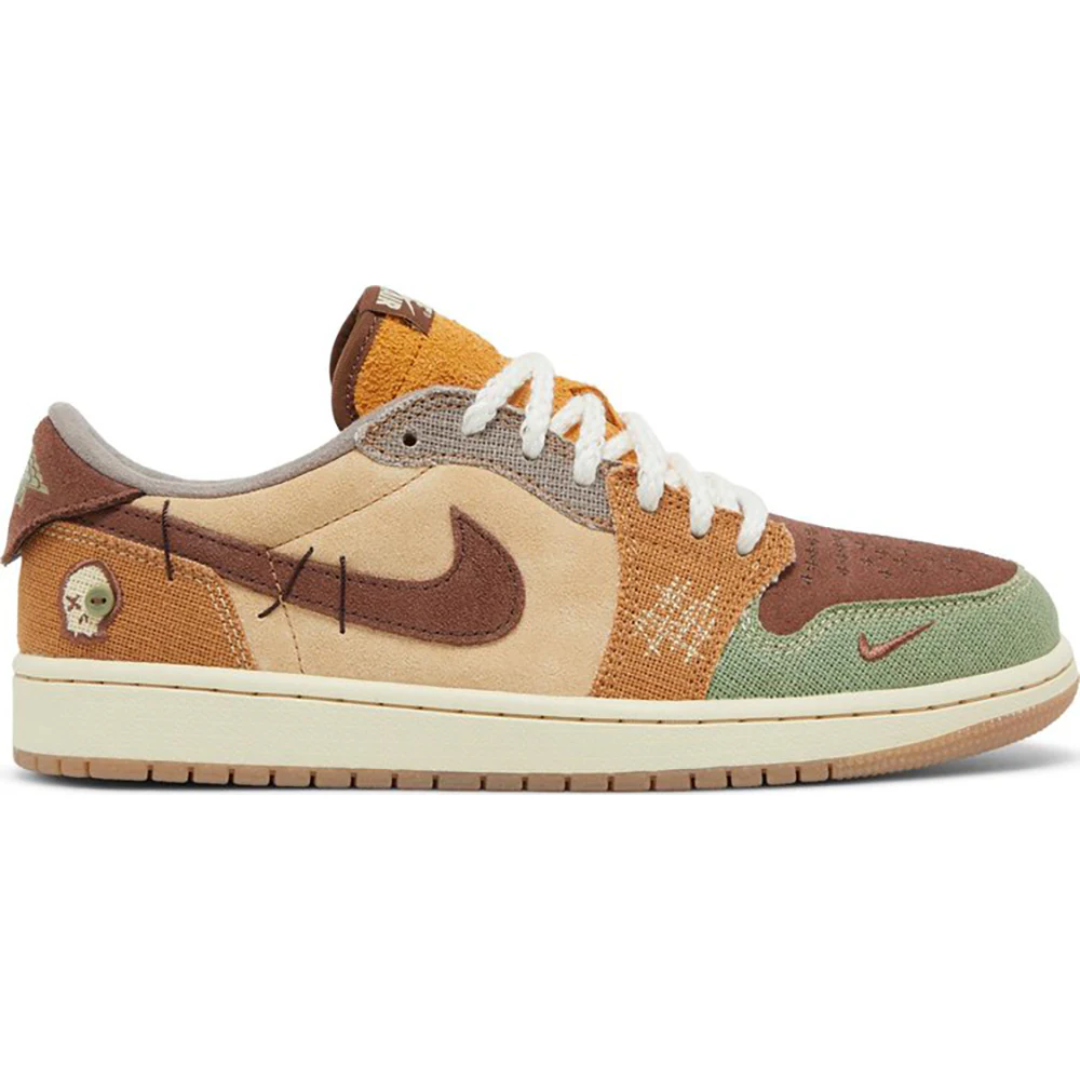 Zion Williamson x Air Jordan 1 Retro Low OG 'Voodoo' 1 Zion Williamson x Air Jordan 1 Retro Low OG Voodoo heel view