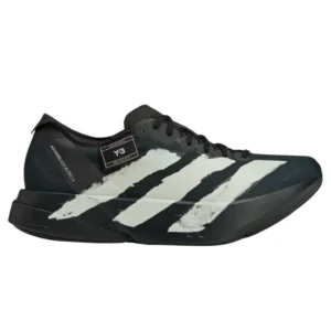 adidas Y-3 Adizero Adios Pro 4 Black Off White heel view