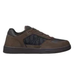 Dior B27 Uptown Low-Top Sneaker "Deep Brown Suede, Black Smooth"
