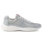 Prada America's Cup chunky-sole lace-up "Light Grey"