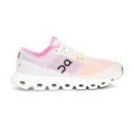 On Running Cloud 6 Push Tangerine Raspberry heel view