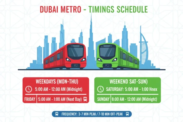 What Are the Dubai Metro Timings Today?